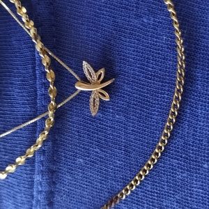 14k micro pave diamond pendant